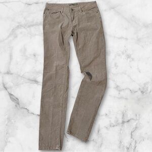 Prana Women's Size 8 Gray Corduroy Pants Stylish
